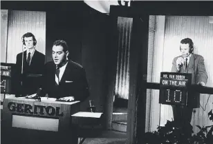  ??  ?? Charles Van Doren, writer and editor. Born: 12 February 1926 in Manhattan, New York. Died: 9 April 2019, Canaan, Connecticu­t, US, aged 93. 2 Charles Van Doren, right, on the US quiz show Twenty-one in 1957