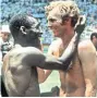  ??  ?? LAST MEETING Pele and Bobby Moore after 1970 tie