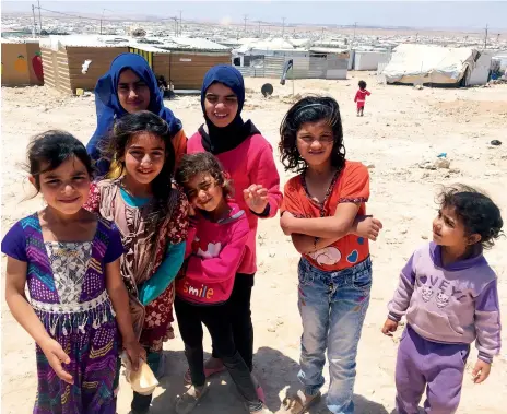  ??  ?? With children among the many thousands who reside at Zaatari, and the dusty weather prevalent in the area, the camp’s clinic faces plenty of challenges.