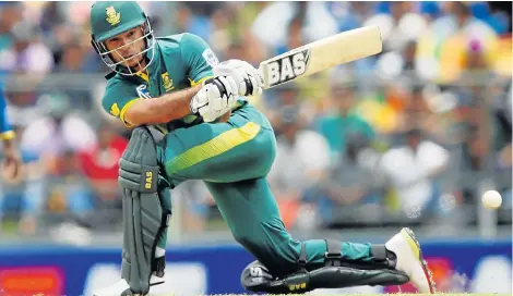  ?? Picture:GETTY IMAGES ?? TOP SCORER: South African batsman Reeza Hendricks sweeps a ball to leg during his maiden one-day internatio­nal century against Sri Lanka in Kandy on Sunday