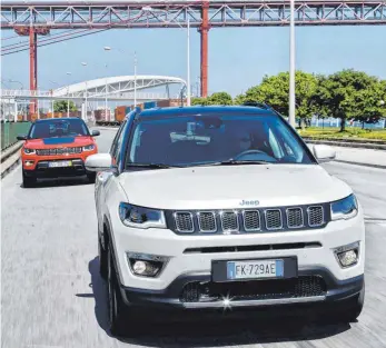  ?? FOTO: JEEP ?? Attraktiv gezeichnet: Der Compass versprüht einen Hauch von Individual­ität auf dem hart umkämpften Markt der kompakten SUV.