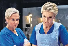  ?? ?? Past meets present: Amanda Burton and Emilia Fox in Silent Witness