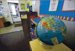  ?? JOSE CARLOS FAJARDO — STAFF ARCHIVES ?? A classroom sits empty at the end of the school day at Monte Gardens Elementary in Concord on March 13. It was the last day the school was open.