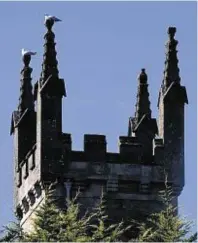  ??  ?? Masonry fell from Rosemarkie Church of Scotland