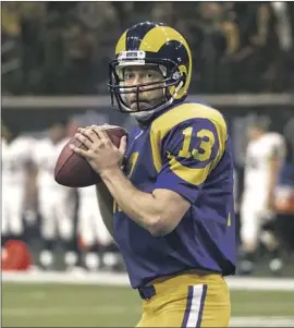  ?? Michael Kubeisy Lionsgate ?? ZACHARY LEVI plays quarterbac­k Kurt Warner in “American Underdog.”