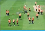  ?? ?? HYDERABAD: India’s cricket team players take part in a practice session at the Rajiv Gandhi Internatio­nal Cricket Stadium in Hyderabad on January 23, 2024, ahead of [OLPY ÄYZ[ ;LZ[ TH[JO HNHPUZ[ ,UNSHUK · (-7