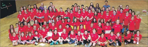  ?? All photograph­s: Anthony MacMillan Photograph­y ?? Above: Primary schools girls who took part in the First National all- girls Primary School Shinty Festival in the Nevis Centre Fort William. Far left: The Ardnamurch­an team that took part in the tournament from Ardgour, Strontian, Acharacle, and...