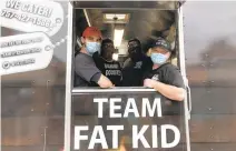  ?? COURTESY TEAM FAT KID ?? Team Fat Kid teamed up for the Great Food Truck Race on the Food Network, before founding a food truck in Hampton Roads in late 2020.