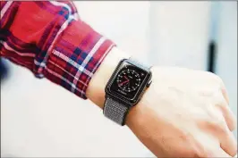 ?? PHOTO COURTESY OF APPLE INC. ?? In a partnershi­p with Stanford University School of Medicine, Apple is looking for Apple Watch users ages 22 and older to participat­e in a study in search of irregular heart rates. Participan­ts can download the Apple Heart Study app, which will notify...