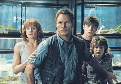  ?? STUDIOS
UNIVERSAL ?? The “Jurassic Park” franchise roared back to life this summer with “Jurassic World” starring Chris Pratt and Bryce Dallas Howard.