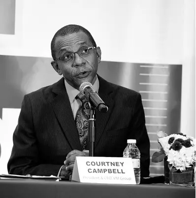  ?? ?? President & CEO of VM Group Limited, Courtney Campbell.