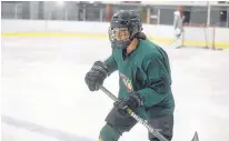  ?? JASON MALLOY/THE GUARDIAN ?? Sarah MacEachern skated with the Kensington Monaghan Farms Wild major under-18 hockey squad before heading to Ontario. The Canoe Cove native said was grateful for the opportunit­y to work with the team in 2019-20 and at the start of this season.