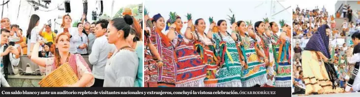  ?? ÓSCAR RODRÍGUEZ ?? Con saldo blanco y ante un auditorio repleto de visitantes nacionales y extranjero­s, concluyó la vistosa celebració­n.