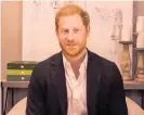  ?? ?? Prince Harry’s new venture focuses on sustainabl­e travel.