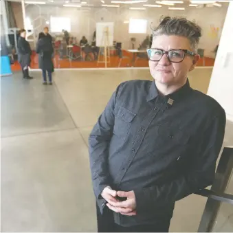  ?? JIM WELLS ?? Parker Chapple, executive director of Calgary Pride, says opinions on last year’s decision varied and the organizati­on felt it was important to engage the community to guide future policies.