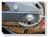  ??  ?? If the chain adjuster has been stretched to the limit, the chain itself is nearing the end of its life