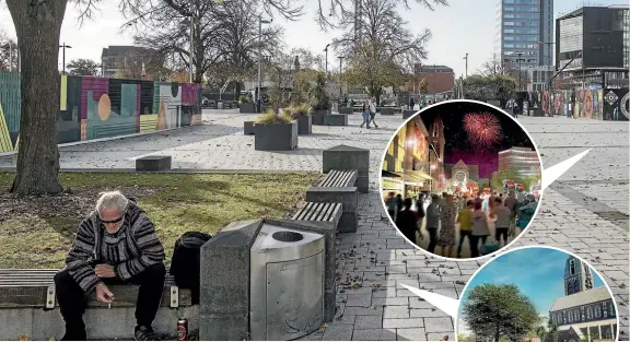  ?? MAIN PHOTO: IAIN McGREGOR/STUFF ?? Restoring Christchur­ch’s Cathedral Square has not gone as hoped.