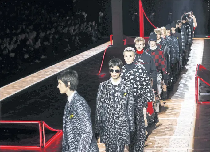  ??  ?? The Dior Homme show at this year’s Paris Fashion Week.