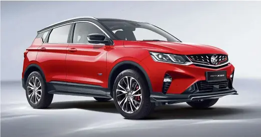  ??  ?? Much anticipate­d: Proton’s X50 compact sports utility vehicle, developed in partnershi­p with China’s Geely automotive group, has received more than 20,000 bookings since orders began on Sept 16.