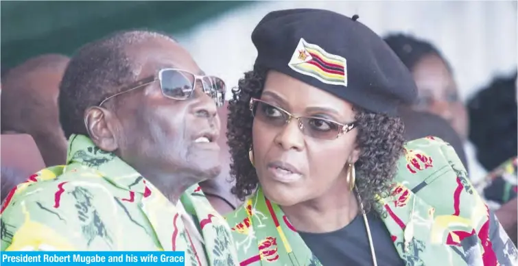  ??  ?? President Robert Mugabe and his wife Grace