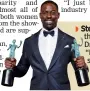  ??  ?? Sterling K Brown again created a history as he became the first African- American actor to win Best Actor in a Drama Series at SAG Awards for his role in This Is Us. “It’s always the responsibi­lity of the minority to understand how to negotiate the...