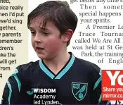  ?? ?? WISDOM Academy lad Lynden