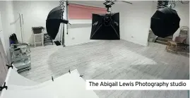  ??  ?? The Abigail Lewis Photograph­y studio