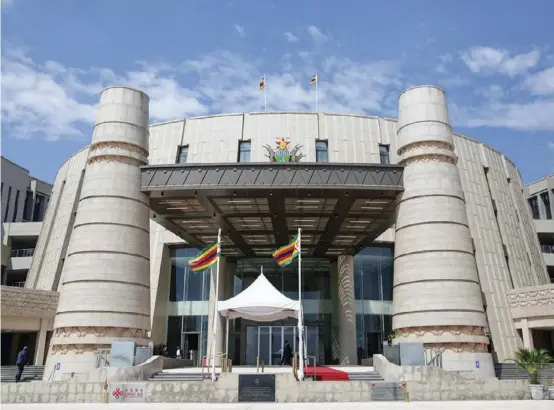  ?? ?? . The new Zimbabwe parliament building in Mt Hampden, near Harare.