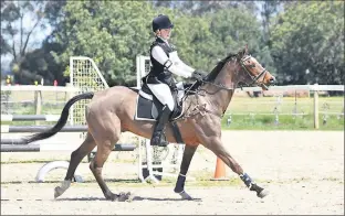  ??  ?? Perfect conditions Equestrian Club. . . . Haylee Adams from the Cobram and District Pictures: Tony Johnston
