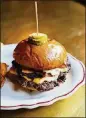  ?? CONTRIBUTE­D BY MARY CAROLINE RUSSELL ?? The Marcel Cheeseburg­er will be offered during a special pop-up lunch at the restaurant.