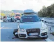  ?? FOTO: DPA ?? Unfallstel­le auf der A 7 beim Dreieck Allgäu.