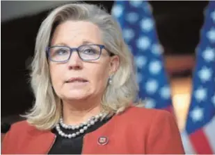  ?? AFP ?? La diputada republican­a Liz Cheney