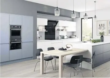  ??  ?? Stylish Open-plan kitchens are great way to make an inviting space and ideal for entertaini­ng guests