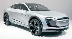  ??  ?? Mit dem SUV-Coupé Elane concept sind wir nicht mehr weit von Audis Elektro-SUV entfernt, der 2018 kommt.