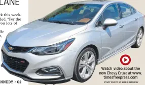  ??  ?? 2016 CHEVY CRUZE