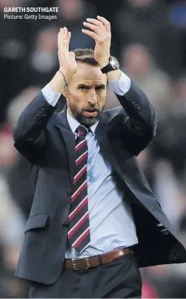  ?? Picture: Getty Images ?? GARETH SOUTHGATE