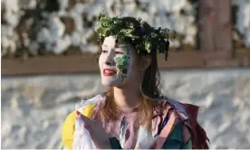  ?? ?? Veneration of the sacred feminine … Beltane celebratio­ns at Butser Ancient Farm. Photograph: Paul Gapper/Alamy