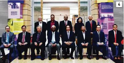  ??  ?? 4. Ridzwan Abu Bakar (front row, fourth from right) in a group photo sitting with academics and guests of the CRW.
4