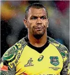  ??  ?? Wallabies back Kurtley Beale.