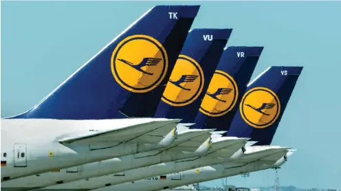  ?? Foto: dpa/Boris Roessler ?? Staatshilf­en für die Lufthansa sind unter Dach und Fach.