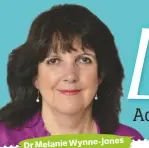  ??  ?? Dr Melanie Wynne-Jones has over 30 years’ experience as a GP