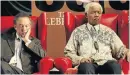  ??  ?? CLOSE COMRADES Jakes Gerwel and Nelson Mandela catch 40 winks during Mandela’s 90th birthday celebratio­ns.