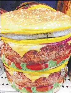  ?? CONTRIBUTE­D ?? Hamburger Lunch Bag: $7.99 These funky lunch containers have insulated lining and a pouch to store tinier treats.