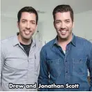  ??  ?? Drew and Jonathan Scott