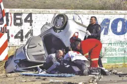  ??  ?? El accidente
tuvo lugar sobre la carrtera Salamanca-Valle de
