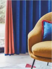  ??  ?? Mahale Cobalt curtains, from £263, including measuring and fitting