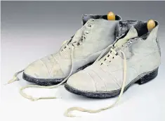  ??  ?? Boots in the MCC collection worn by W G Grace when he played for London County