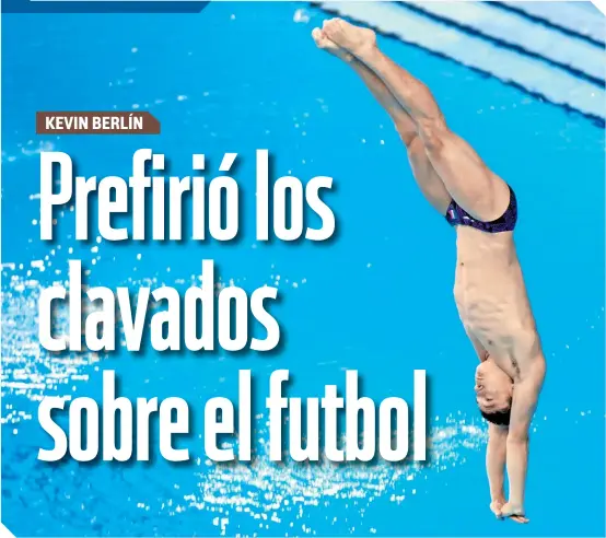  ?? FOTOS: MEXSPORT ?? Sin imagnarlo, Kevin Berlín se convirtió en una de las promesas de México en los clavados..