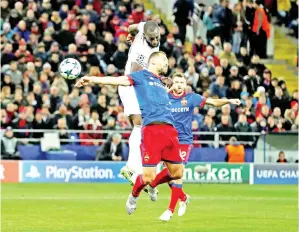  ??  ?? LUKAKU berjaya mengatasi pertahanan CSKA untuk menjaringk­an gol pada aksi Liga Juara-Juarai di Moscow, Rusia Rabu lepas. — Gambar AFP