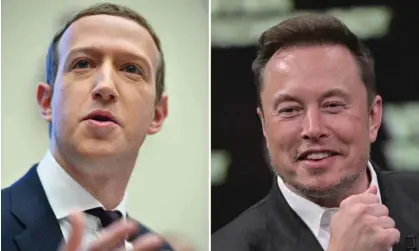  ?? Photograph: Mandel Ngan/AFP/ Getty Images ?? Mark Zuckerberg and Elon Musk talked up a possible cage match this year before thinking better of it.